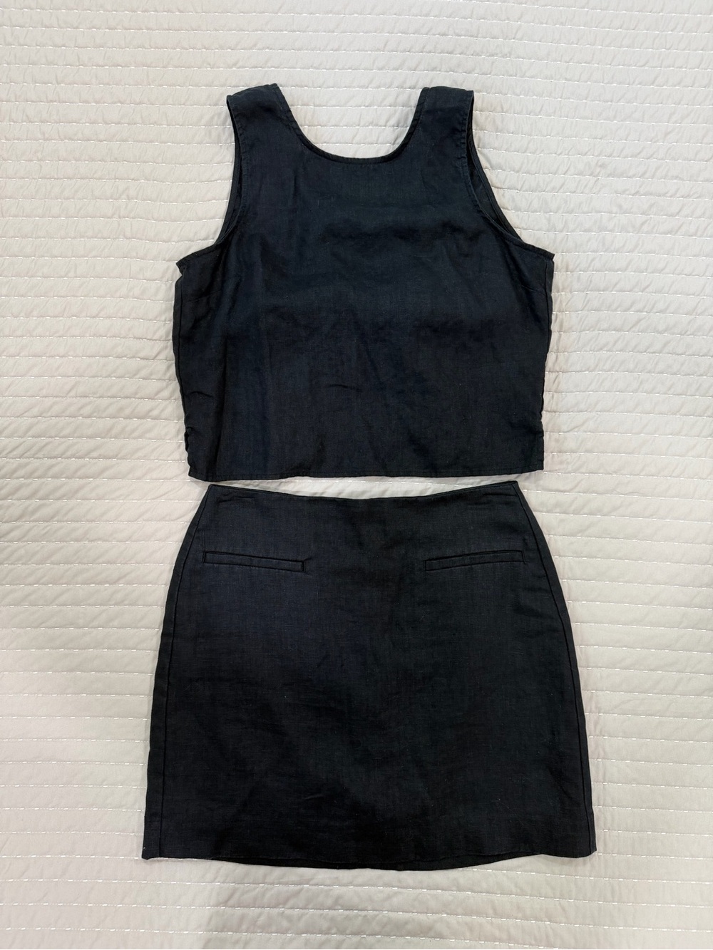 Madewell linen skort set